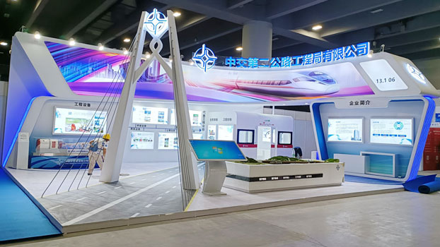 展廳設計裝修公司展覽展臺搭建現場