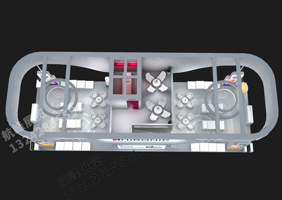 和路元醫(yī)療美容美博會特裝展位設(shè)計方案