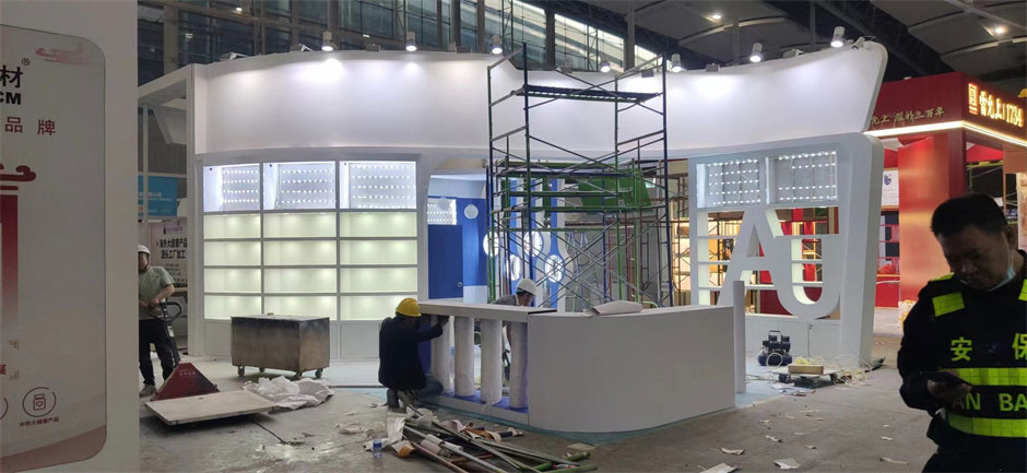 澳克羅健展覽展臺搭建現(xiàn)場