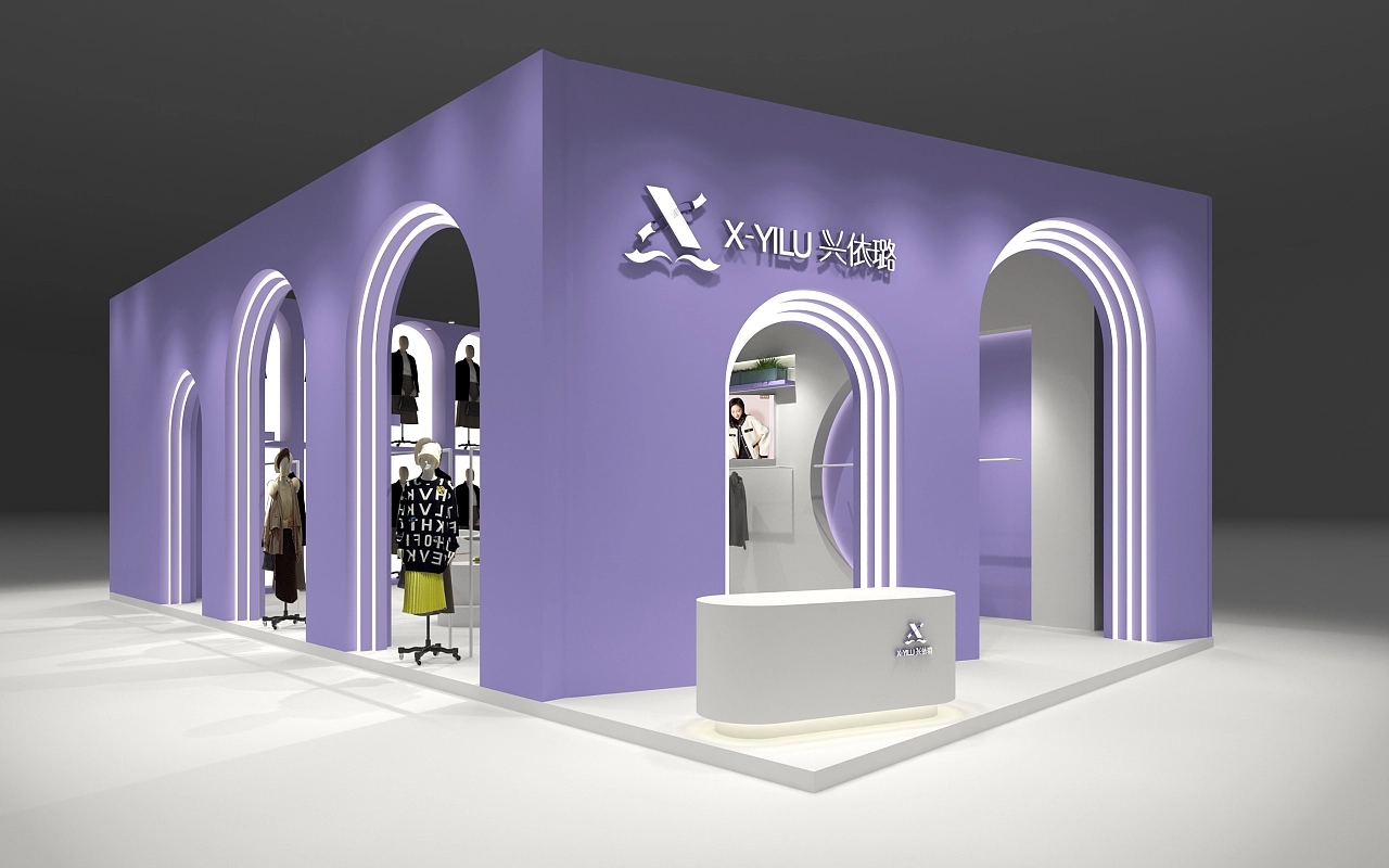 興依璐服裝展展臺設計搭建案例分析