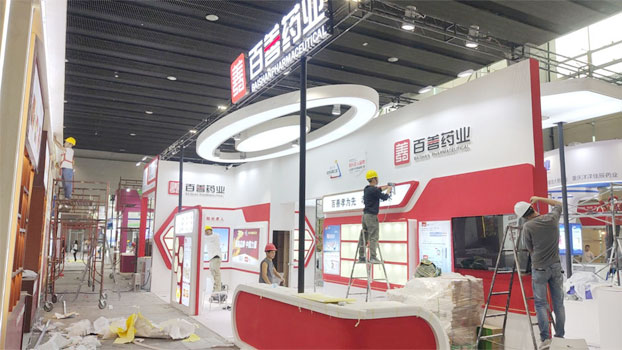 展廳設計裝修公司展覽展臺搭建現場